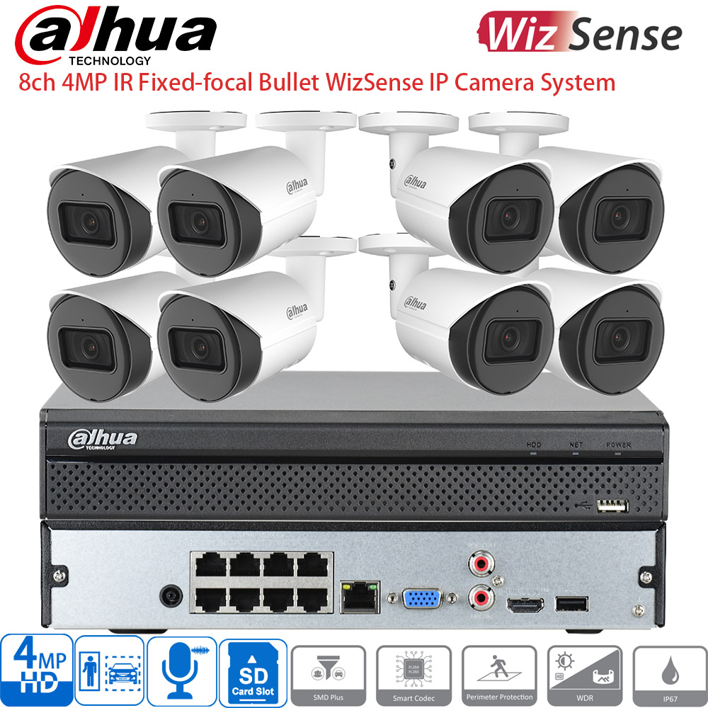 Home Security And Camera Systems - Dahua 8-Channel Security Camera System POE