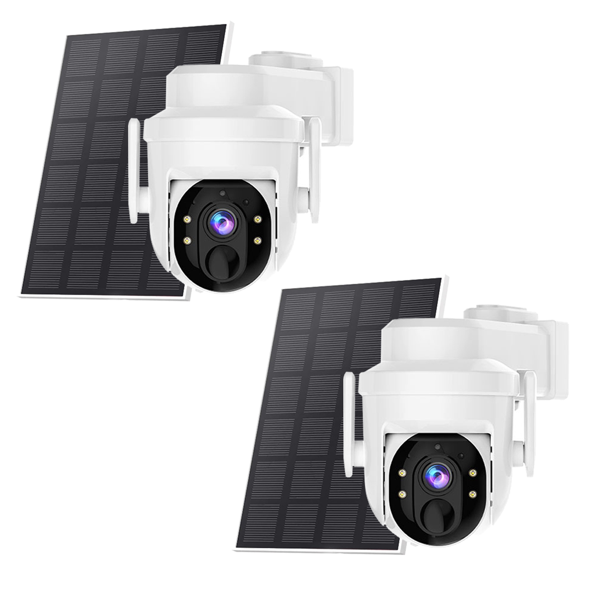 Home Security Outdoor Camera System - 2K Solar Security Camera Pan/Tilt Wireless