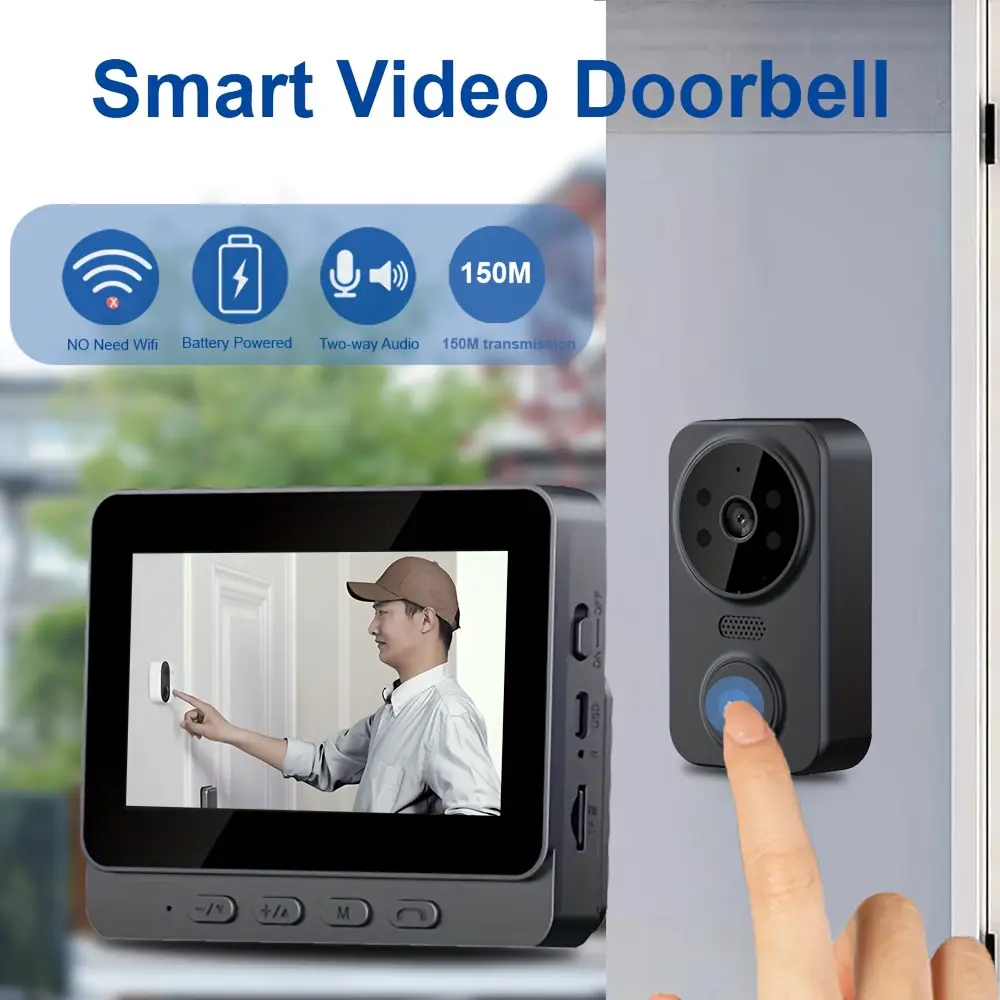 2026 HD Wireless Video Doorbel - Home Security Doorbell Camera ulasan dan harga