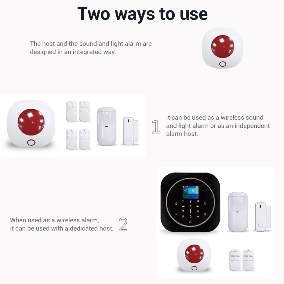 KERUI 110db Loud Alarm Siren S - Home Security Siren ulasan dan harga