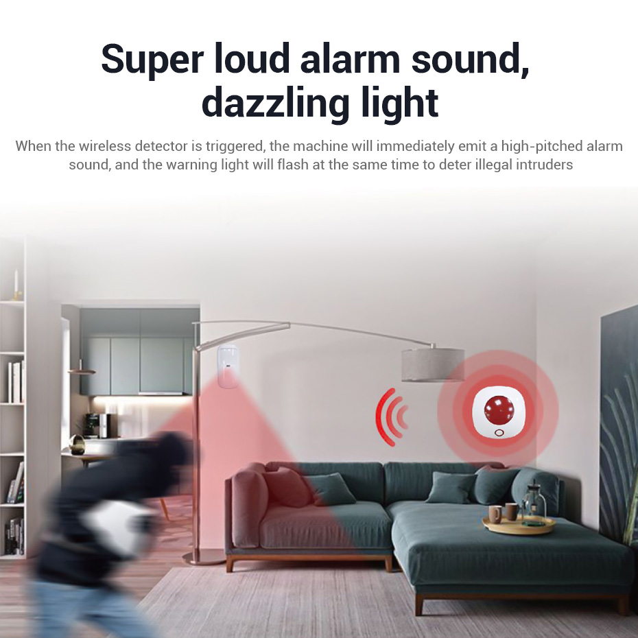 KERUI 110db Loud Alarm Siren S - Home Security Siren ulasan dan harga