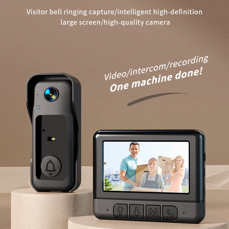 4.3’’video Doorbell 2.4G 130°  - Home Security Doorbell Camera ulasan dan harga