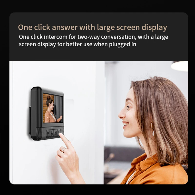 4.3’’video Doorbell 2.4G 130°  - Home Security Doorbell Camera ulasan dan harga
