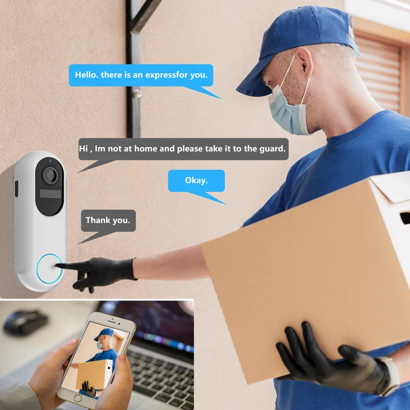 Tuya Smart Video Doorbell Wate - Home Security Doorbell Camera ulasan dan harga