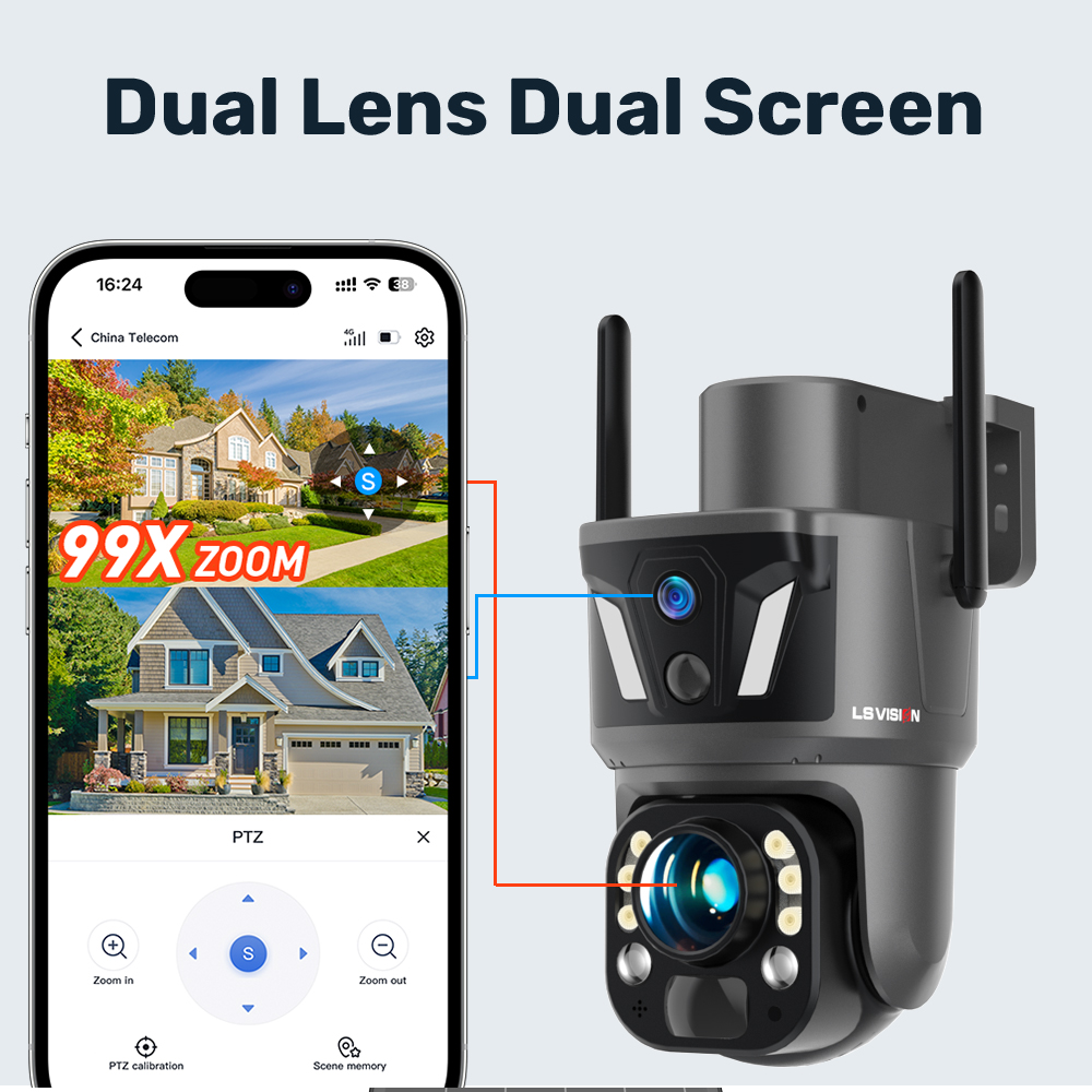 LS VISION 4K 8MP Outdoor Home  - Home Security Outdoor Camera System ulasan dan harga
