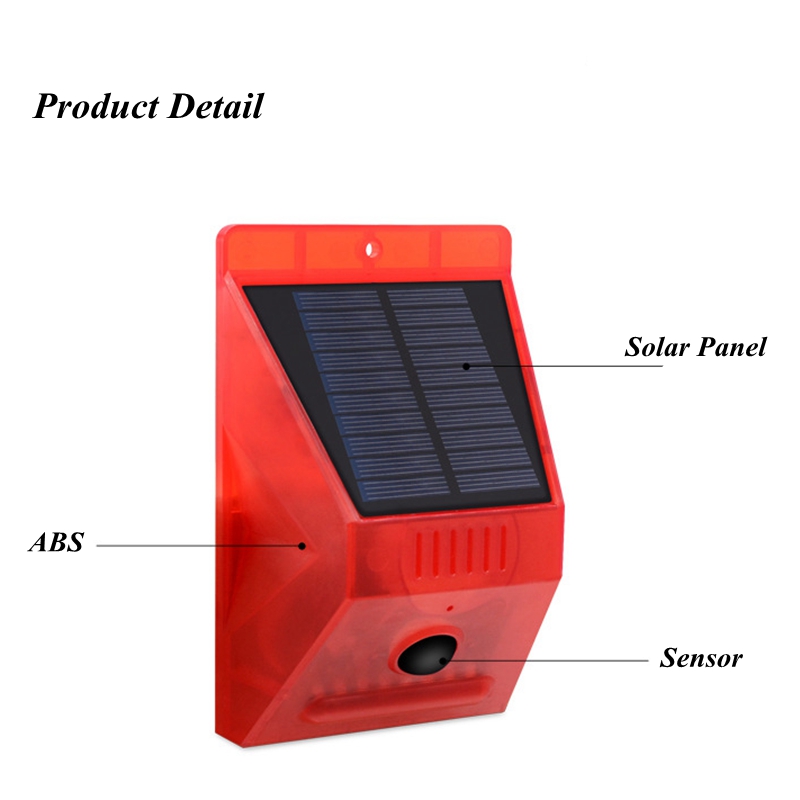 Solar Alarm Lamp Remote Contro - Home Security Siren ulasan dan harga
