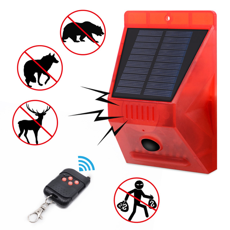Solar Alarm Lamp Remote Contro - Home Security Siren ulasan dan harga