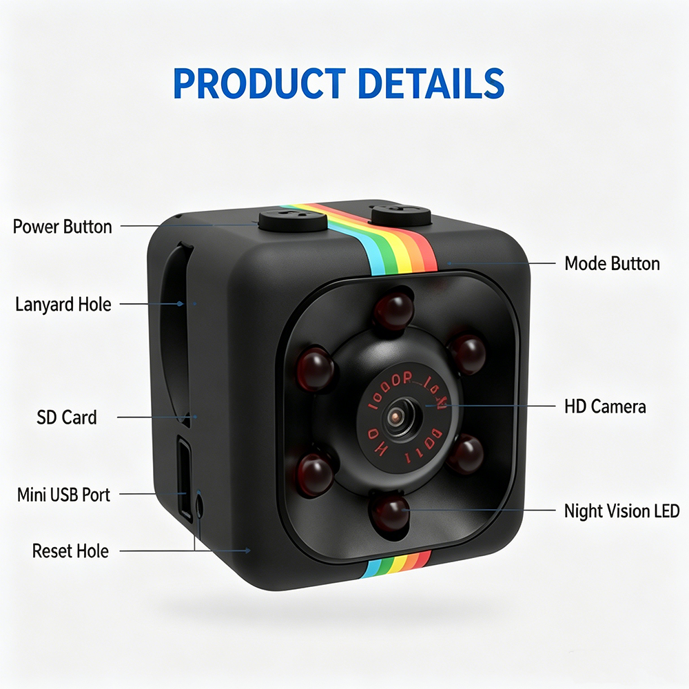 Mini Hidden Camera 1080P Porta - Home Security Hidden Cameras ulasan dan harga
