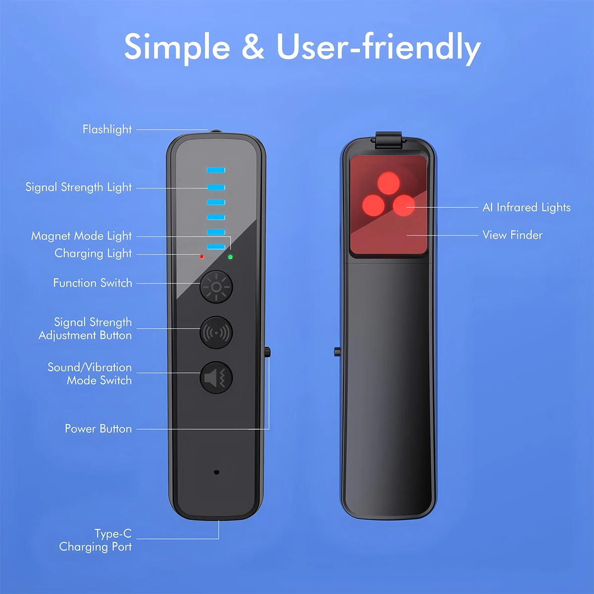 Latest 5 in 1 Anti Spy Detecto - Home Security Hidden Cameras ulasan dan harga