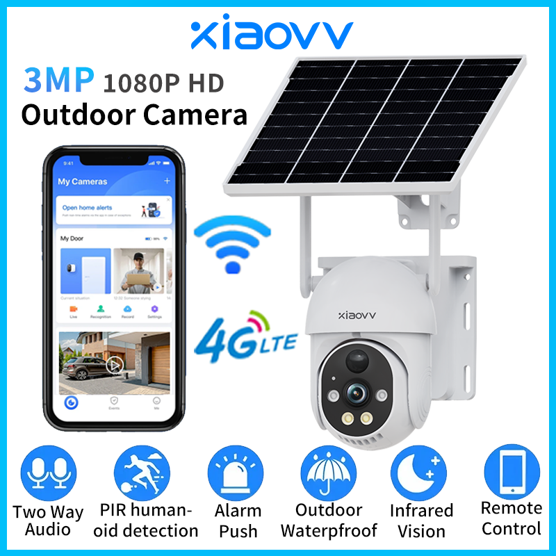XIAOVV Solar camera wireless 4 - Home Security Outdoor Camera System ulasan dan harga