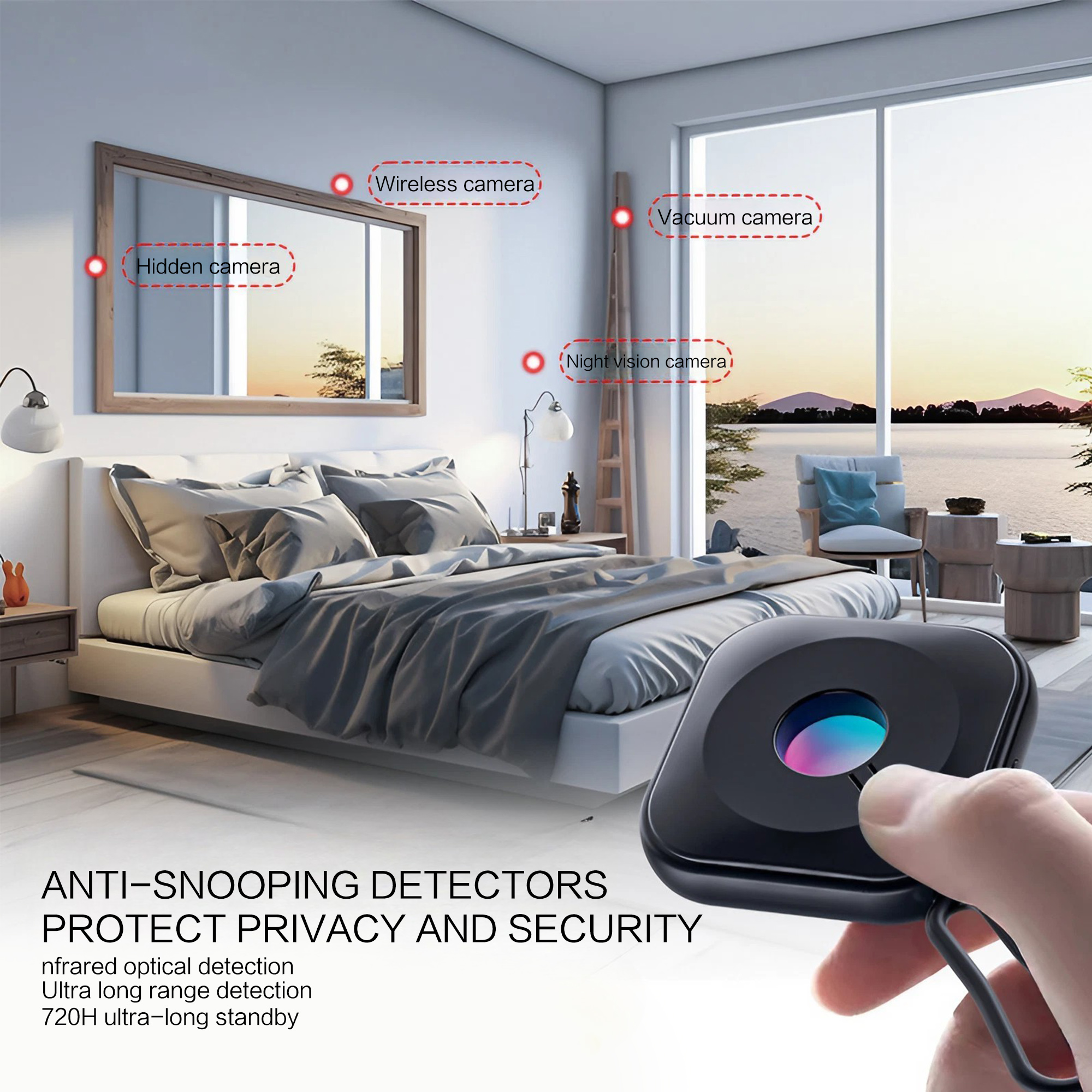 Portable Smart Infrared Scanne - Home Security Hidden Cameras ulasan dan harga