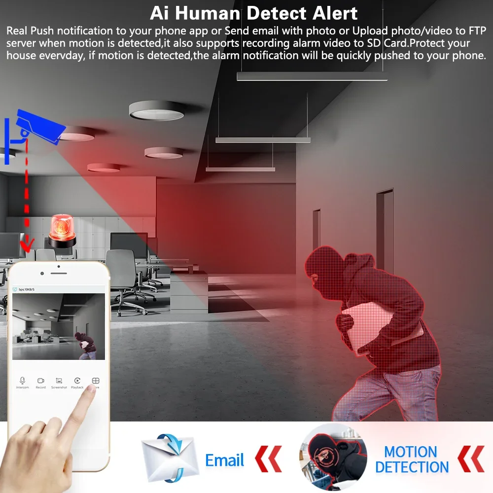 Home Security 8MP H.265+ 4CH 4 - Home Security Outdoor Camera System ulasan dan harga