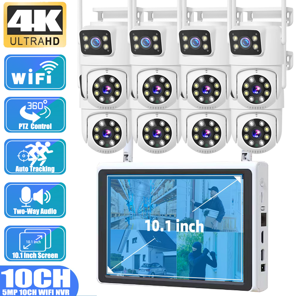 10 Channel CCTV Security 4K Du - Home Security And Camera Systems ulasan dan harga
