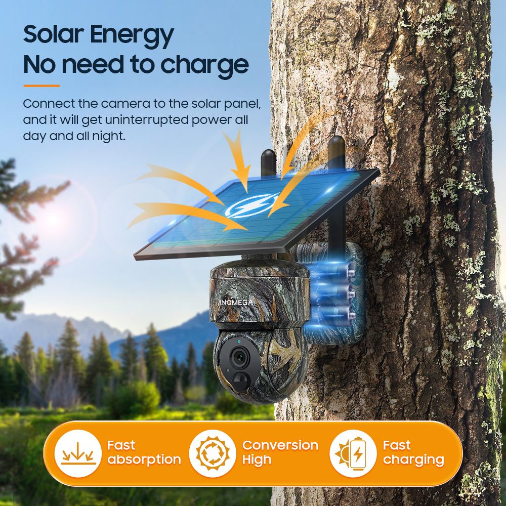 INQMEGA 5MP 4G / WIFI Solar Wi - Home Security Outdoor Camera System ulasan dan harga