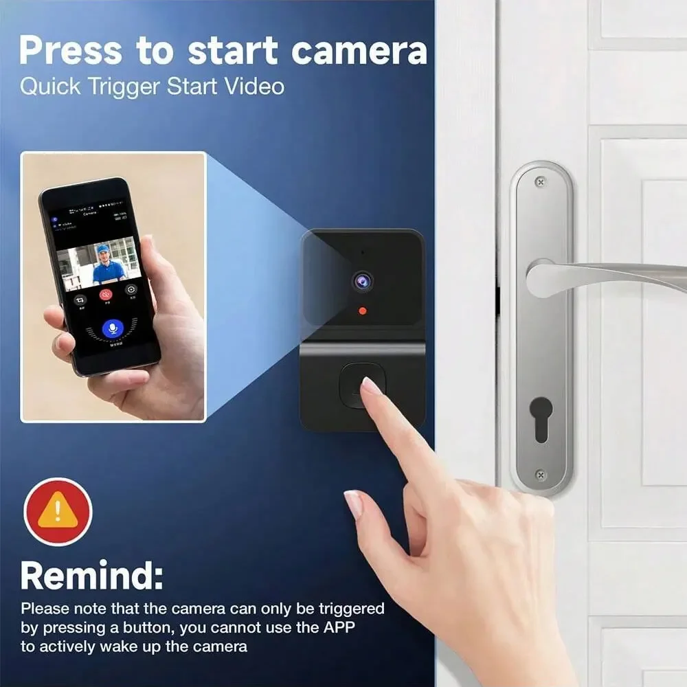 Wireless Doorbell WiFi Outdoor - Home Security Doorbell Camera ulasan dan harga