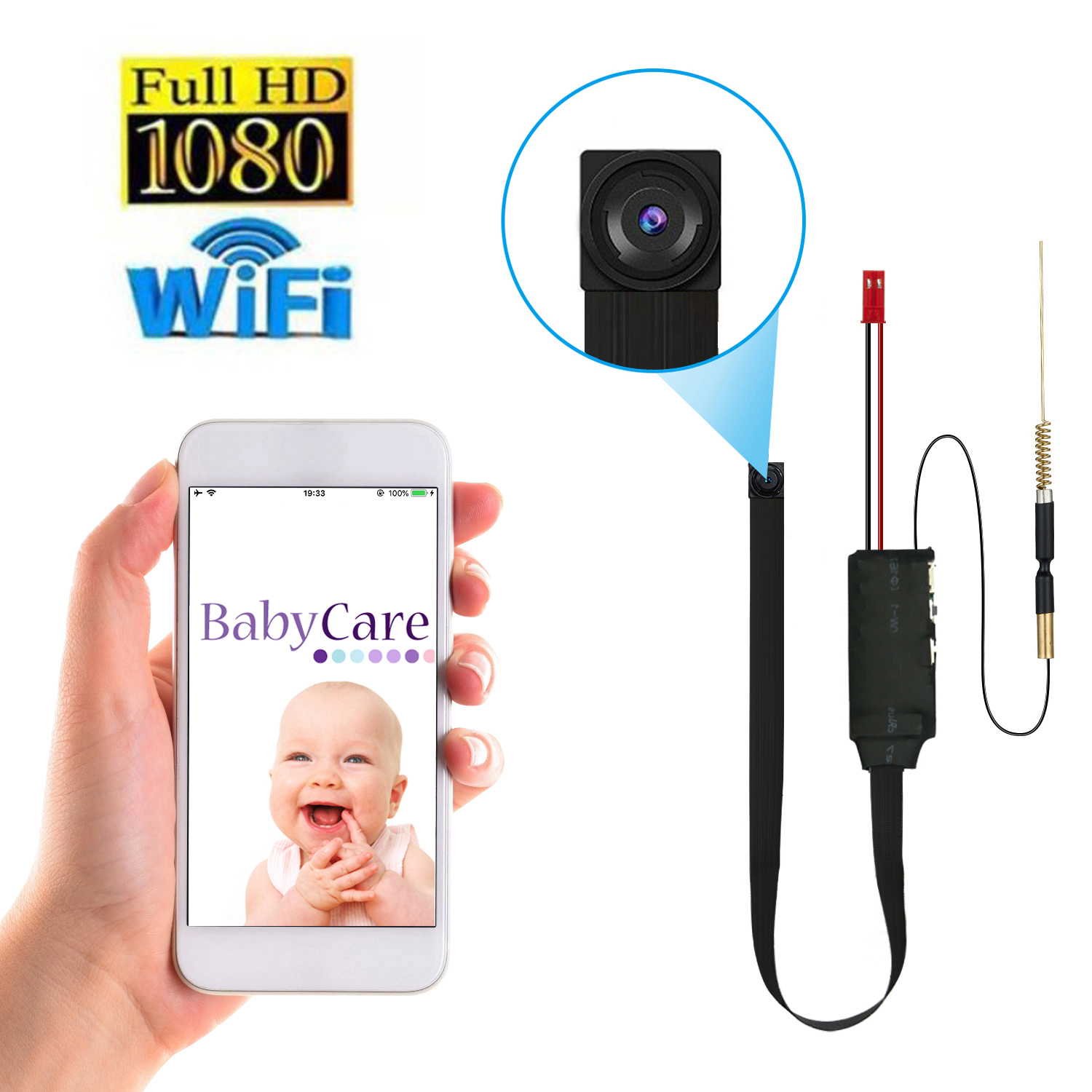 HD 1080P WiFi IP Mini Camera V - Home Security Hidden Cameras ulasan dan harga