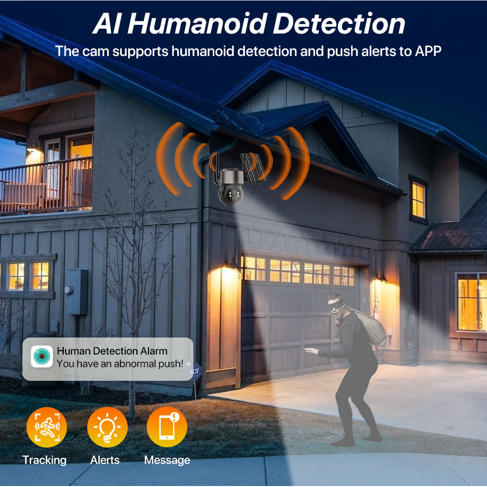 4MP 4G SIM Solar Battery Power - Home Security Outdoor Camera System ulasan dan harga