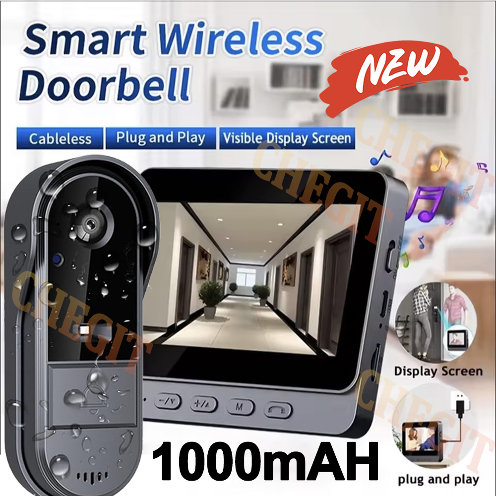 Wireless Wifi Doorbell Camera  - Home Security Doorbell Camera ulasan dan harga