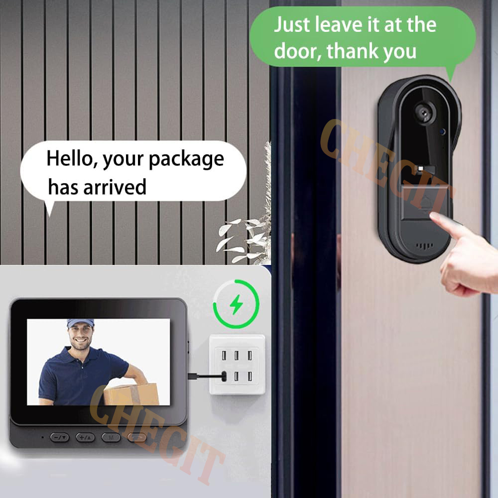 Wireless Wifi Doorbell Camera  - Home Security Doorbell Camera ulasan dan harga