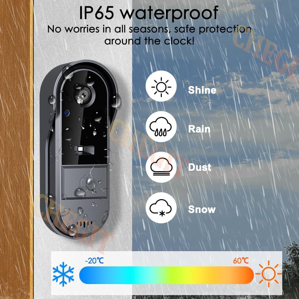 Wireless Wifi Doorbell Camera  - Home Security Doorbell Camera ulasan dan harga