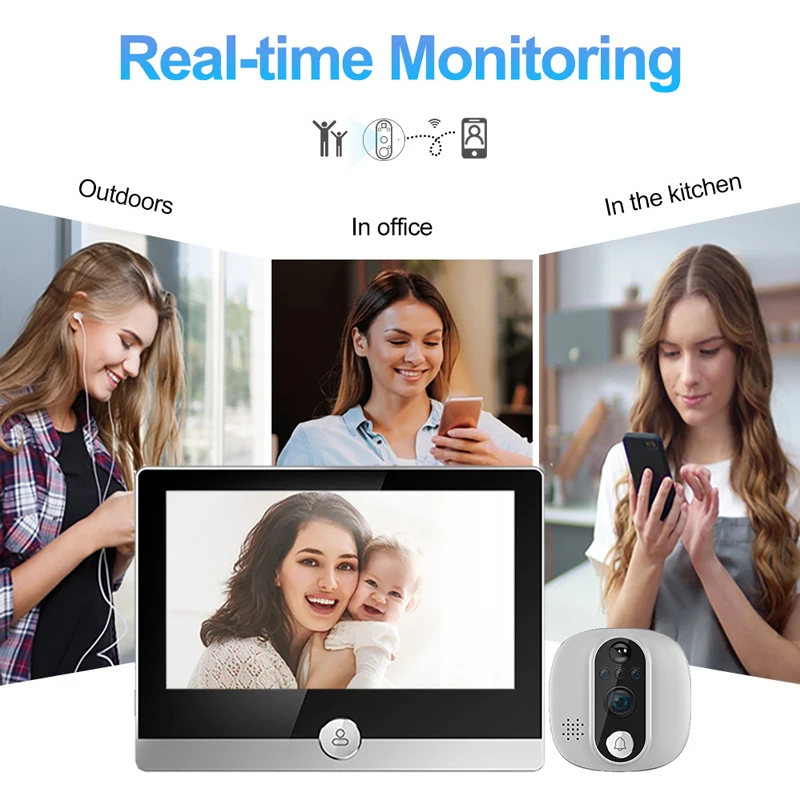 Tuya Video Doorbell 1080P WiFi - Home Security Doorbell Camera ulasan dan harga