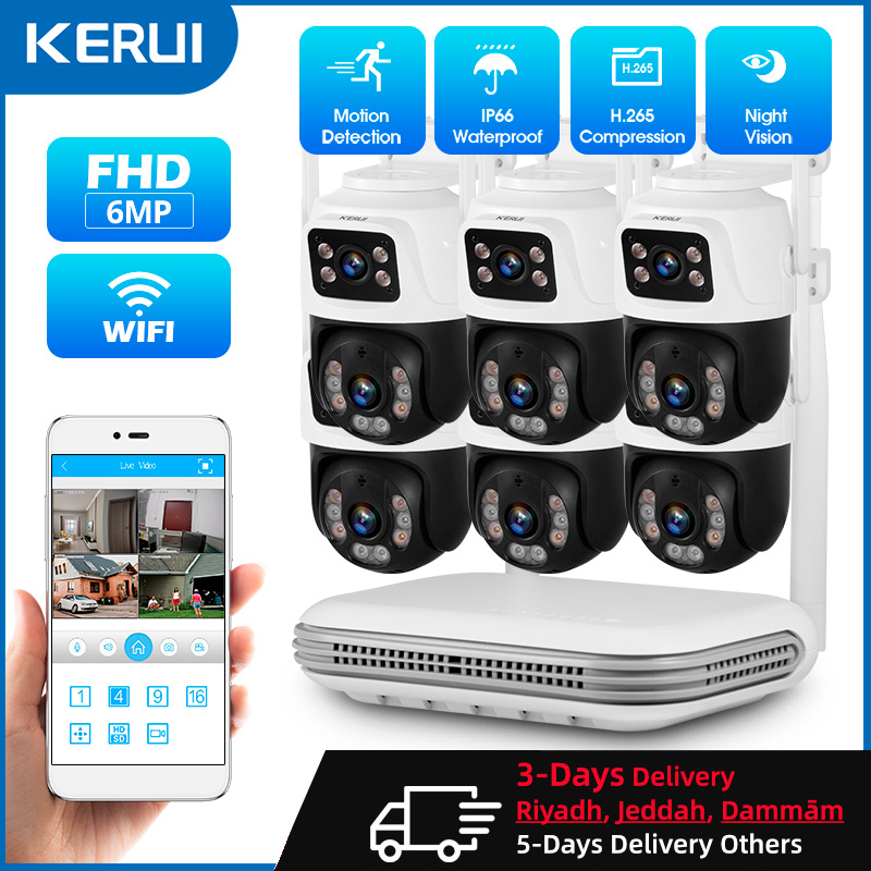 KERUI Waterproof 6MP HD Wirele - Home Security And Camera Systems ulasan dan harga