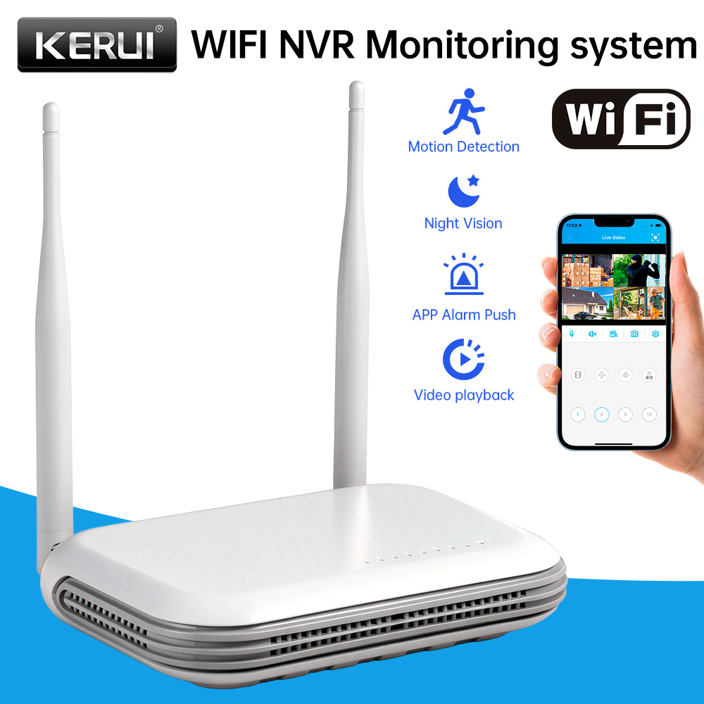 KERUI Mini Network WIFI 8CH NV - Home Security And Camera Systems ulasan dan harga