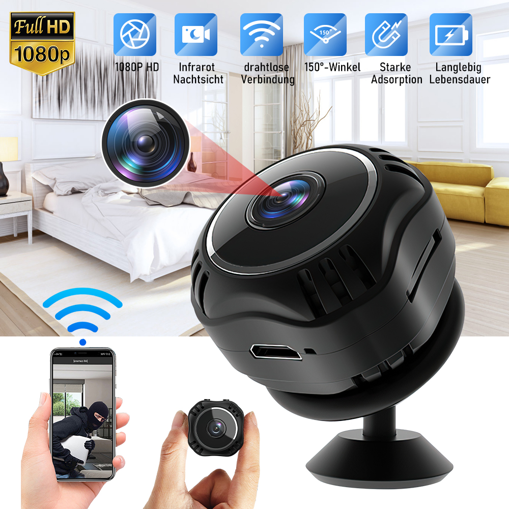 Mini Camera WiFi HD 1080P IP N - Home Security Hidden Cameras ulasan dan harga