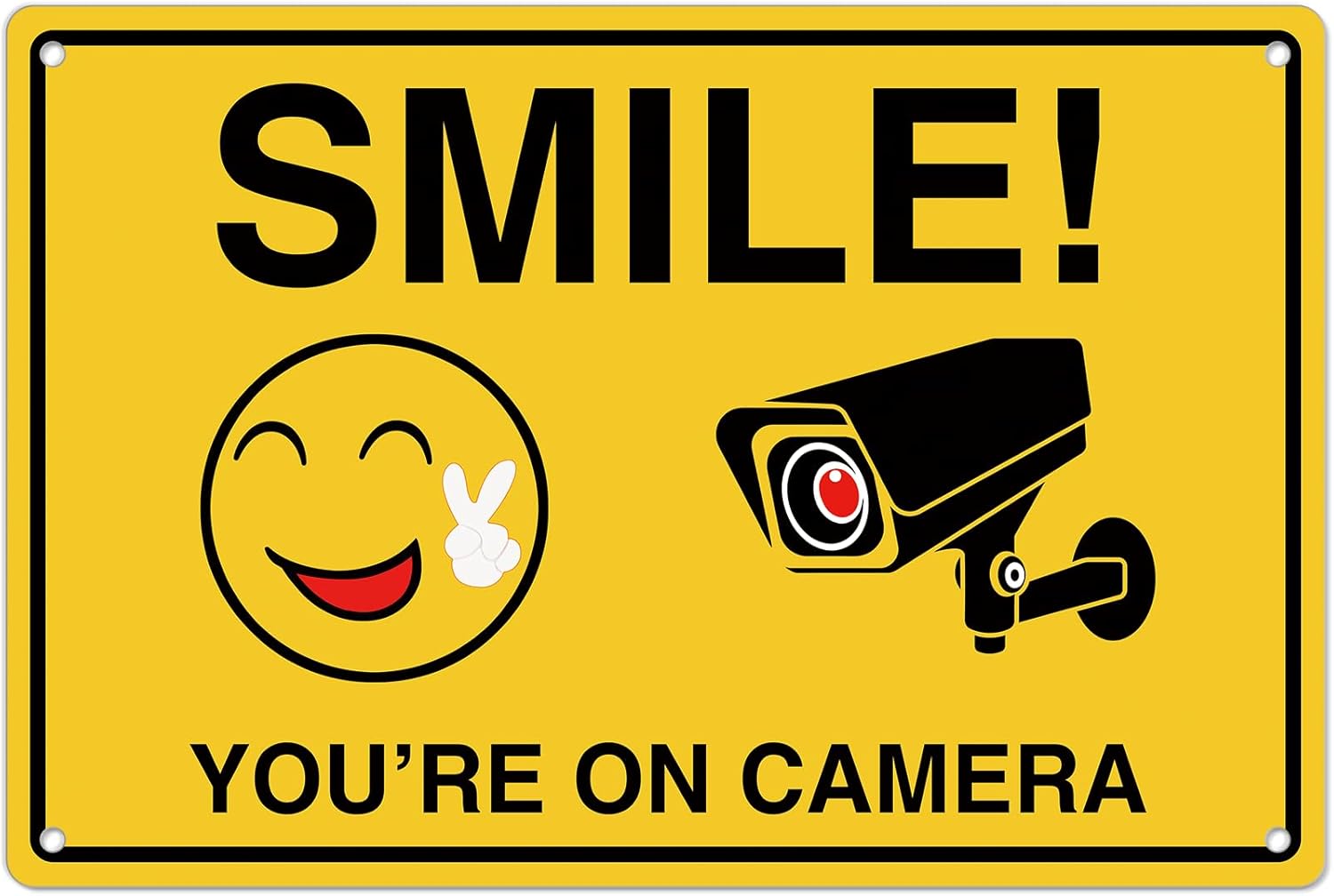 Smile Youre On Camera Signs ;  - Home Security Outdoor Camera System ulasan dan harga