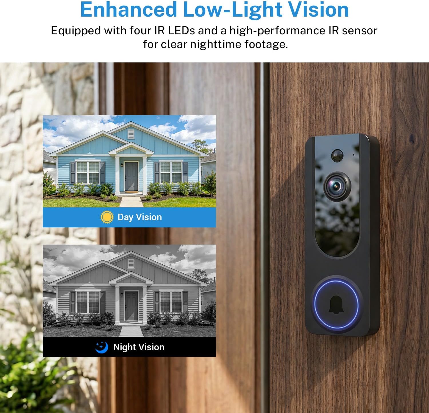 1080P Wireless Wi-Fi Doorbell  - Home Security Doorbell Camera ulasan dan harga