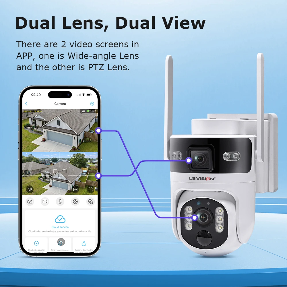 LS VISION Outdoor Surveillance - Home Security Outdoor Camera System ulasan dan harga