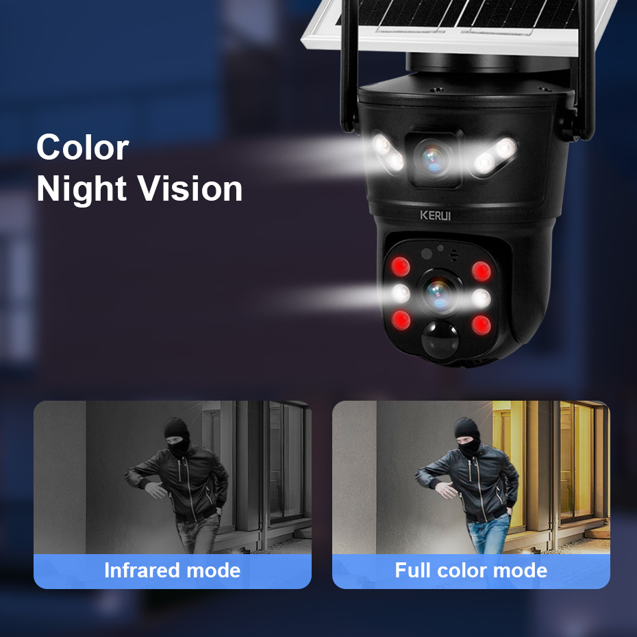 KERUI Outdoor 6MP Solar Camera - Home Security Outdoor Camera System ulasan dan harga