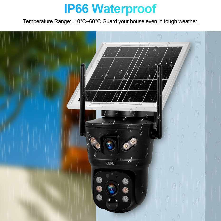 KERUI Outdoor 6MP Solar Camera - Home Security Outdoor Camera System ulasan dan harga