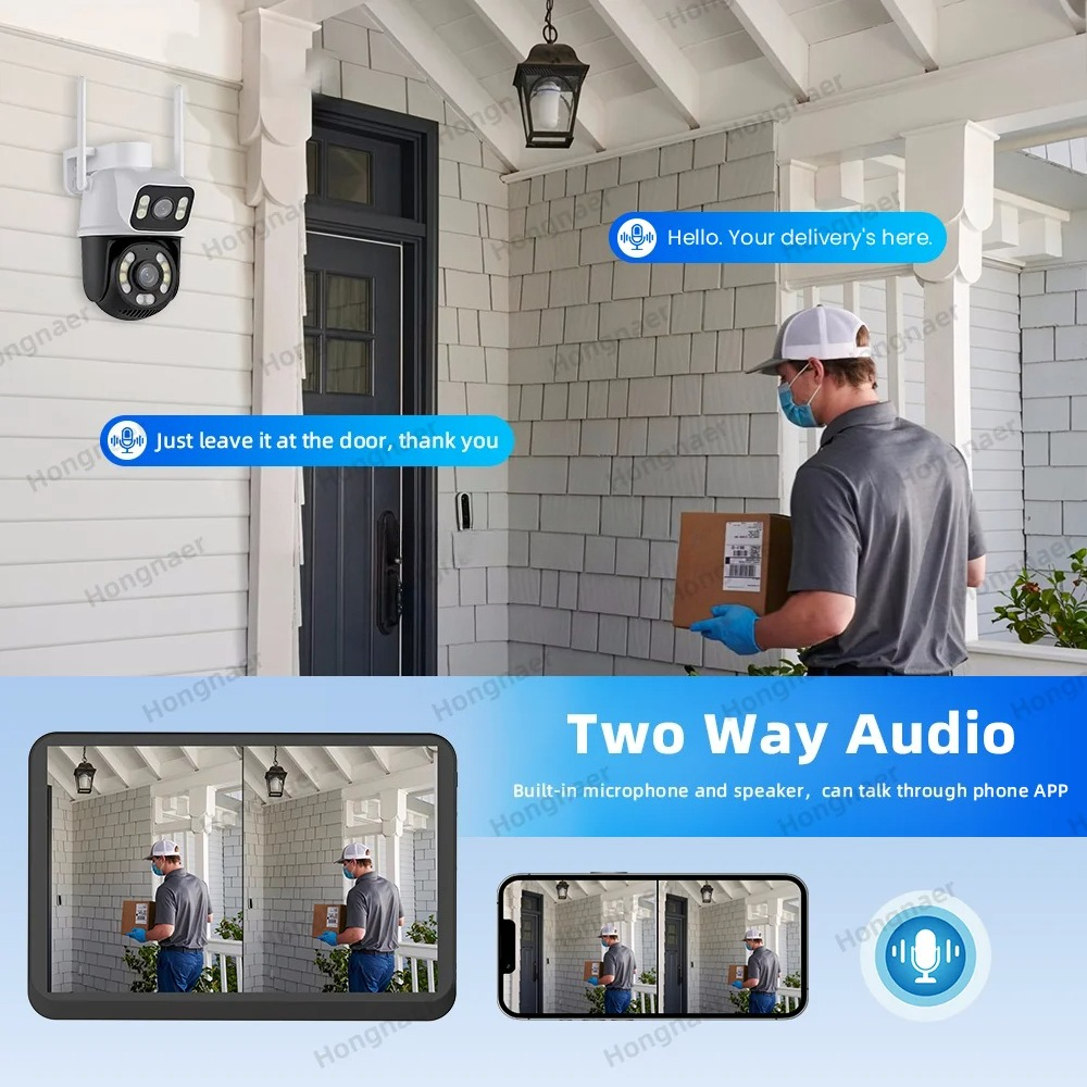 Hongnaer 6MP 4CH Dual Lens Hom - Home Security And Camera Systems ulasan dan harga