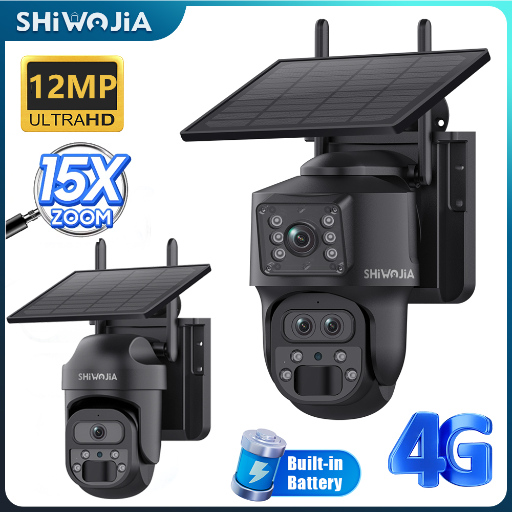 SHIWOJIA 15X ZOOM Solar Camera - Home Security Outdoor Camera System ulasan dan harga