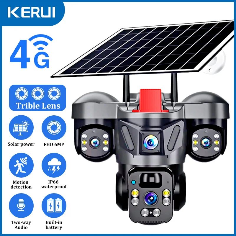 KERUI V380 Pro Outdoor PTZ 6MP - Home Security Outdoor Camera System ulasan dan harga