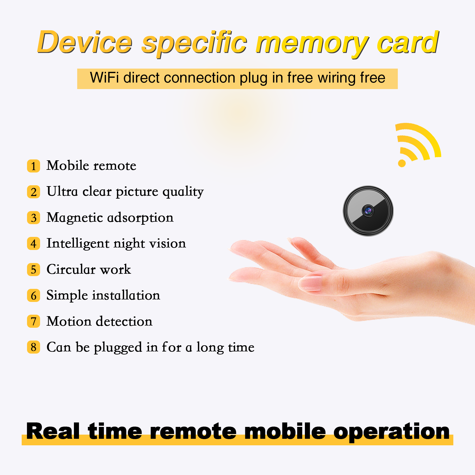 A13  Hidden Wireless Security  - Home Security Hidden Cameras ulasan dan harga