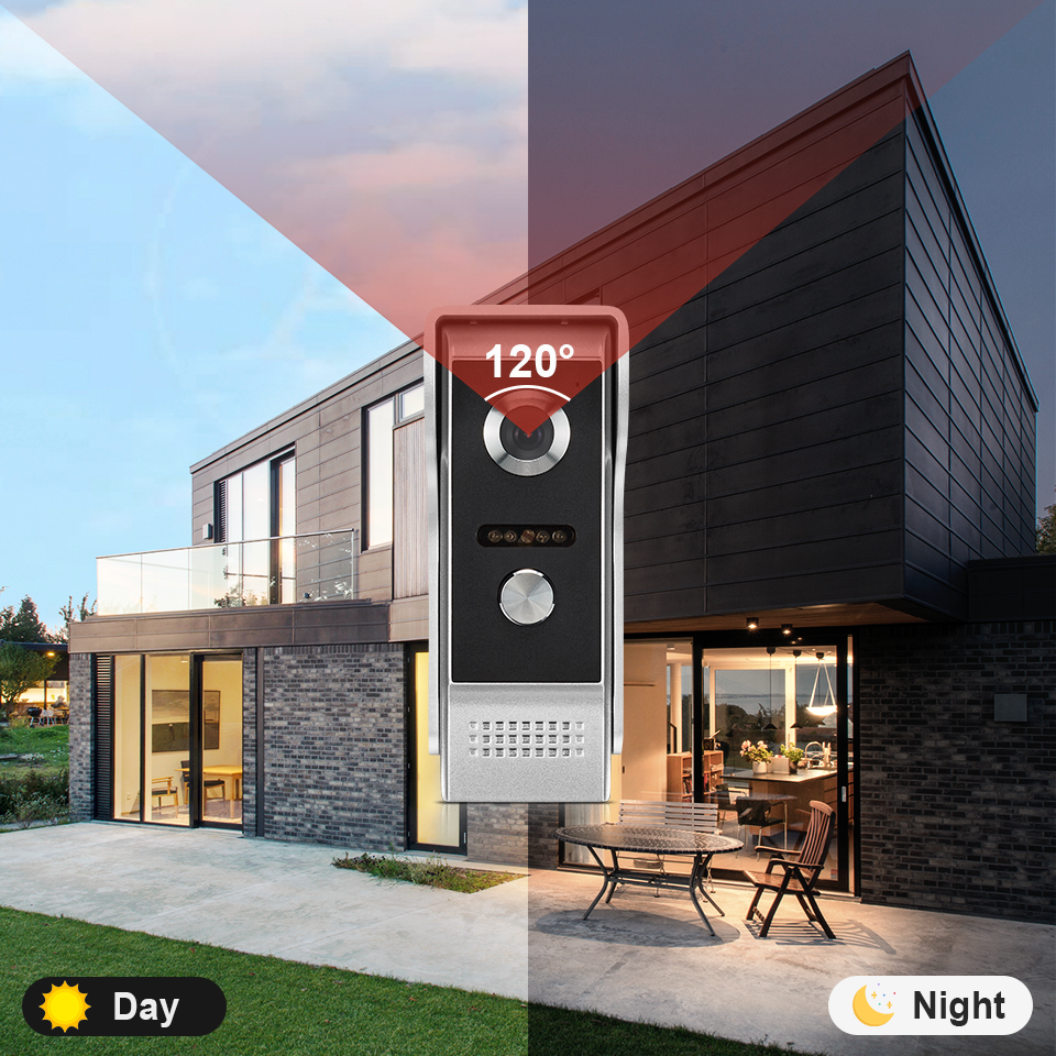 7Inch IPS Screen 2MP  Tuya Rem - Home Security Doorbell Camera ulasan dan harga