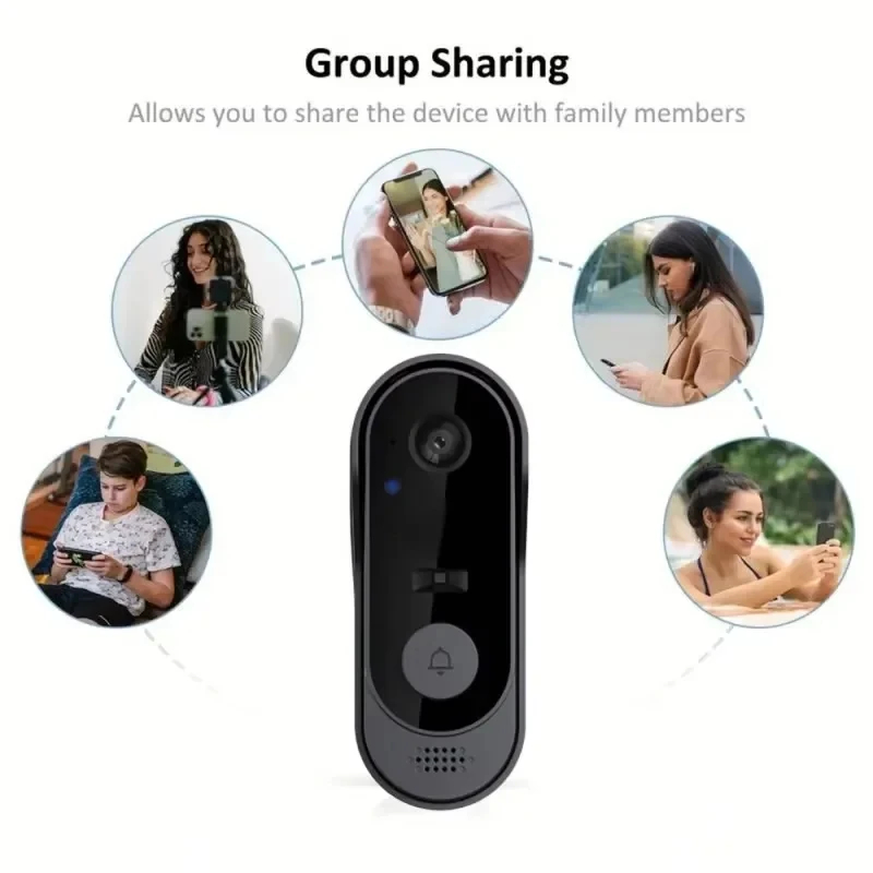 Tuya WIFI Camera Doorbell HD V - Home Security Doorbell Camera ulasan dan harga