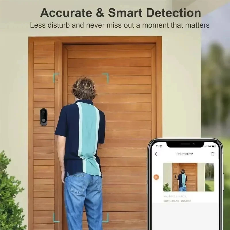 Tuya WIFI Camera Doorbell HD V - Home Security Doorbell Camera ulasan dan harga