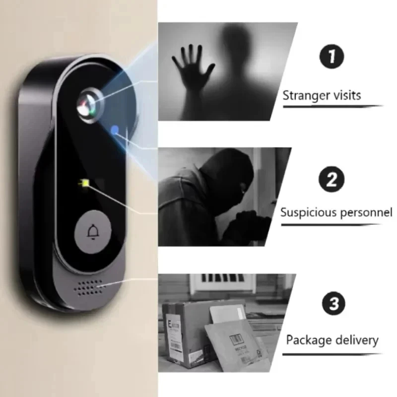 Tuya WIFI Camera Doorbell HD V - Home Security Doorbell Camera ulasan dan harga