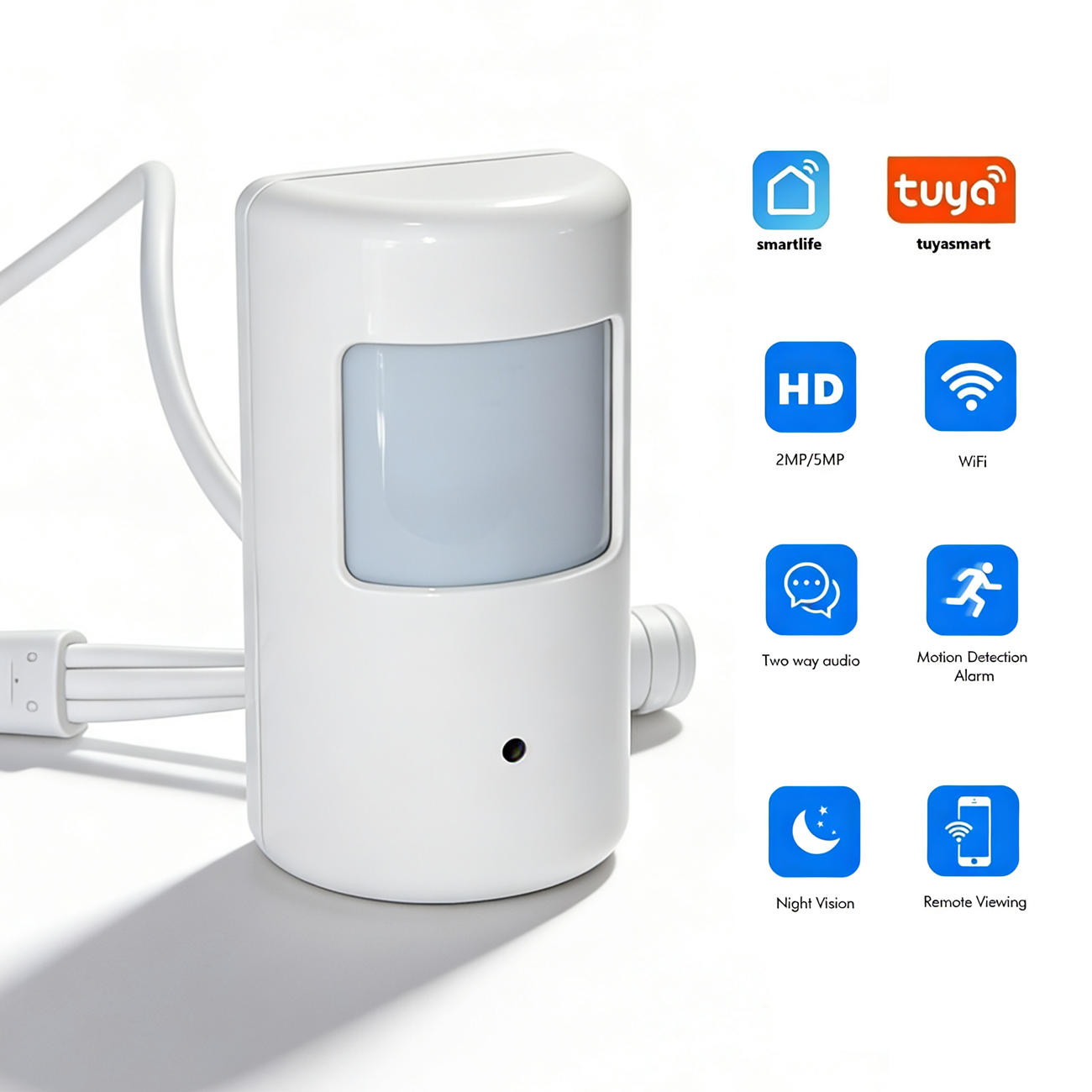 Tuya Smart Mini PIR Style WiFi - Home Security Hidden Cameras ulasan dan harga