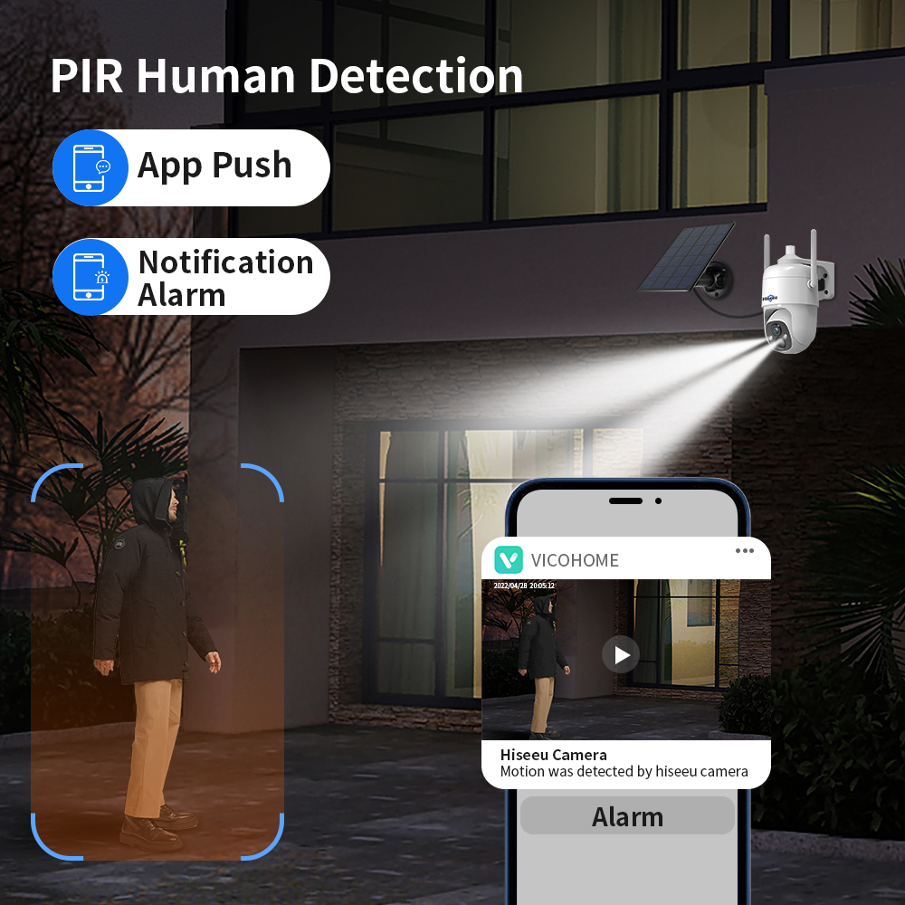 Hiseeu 3MP Cloud AI WiFi Video - Home Security Outdoor Camera System ulasan dan harga