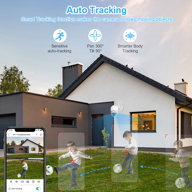 Smar 3MP Wireless CCTV Securit - Home Security Outdoor Camera System ulasan dan harga