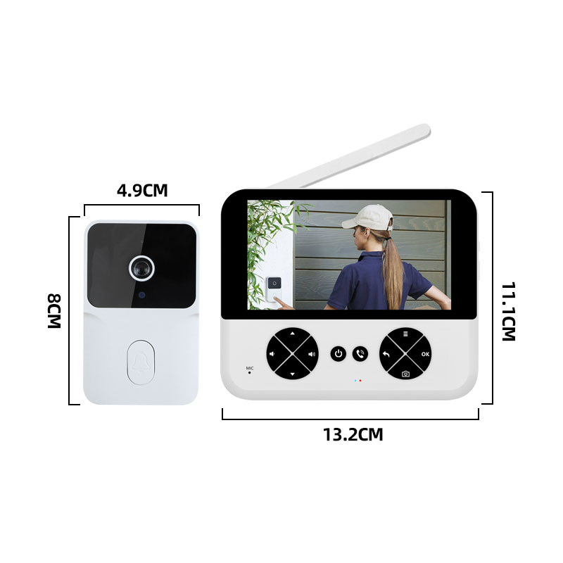 4.3'' Night Vision Video Doorb - Home Security Doorbell Camera ulasan dan harga